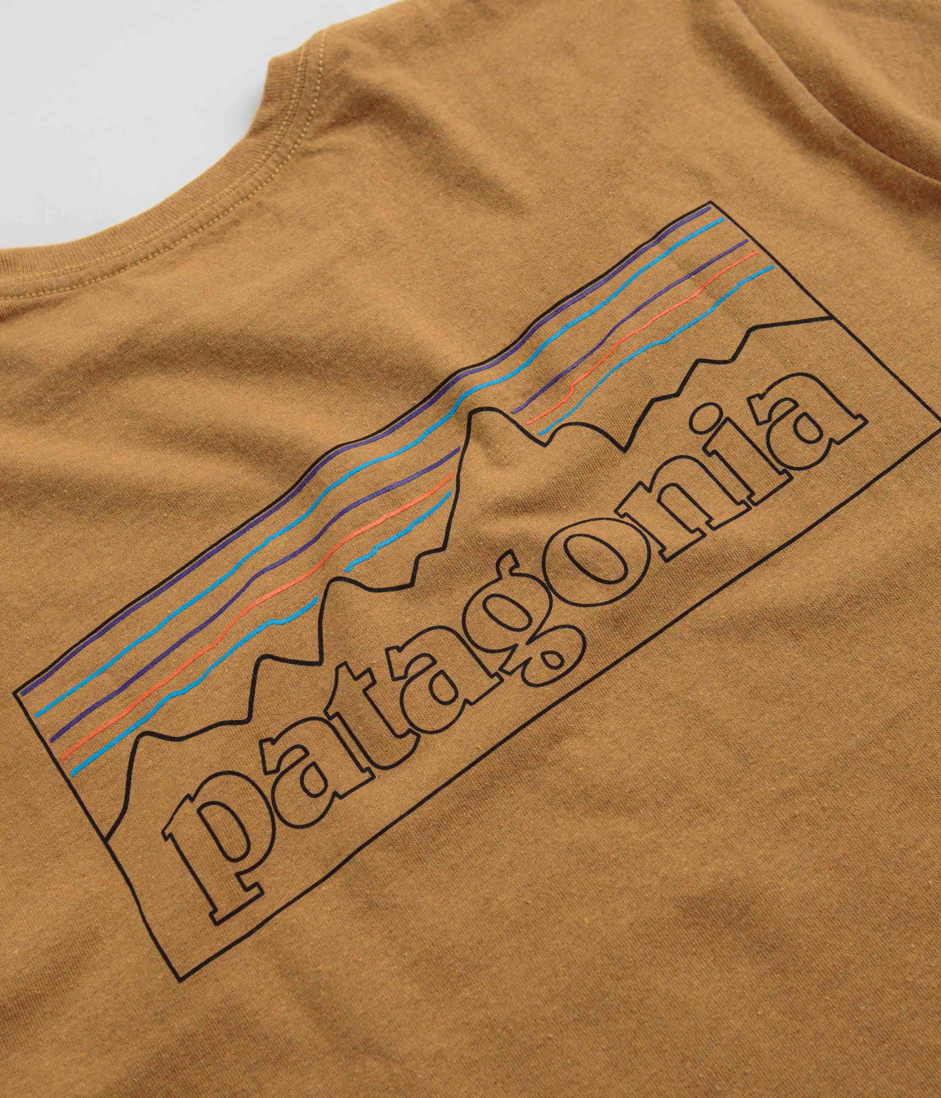 Patagonia P-6 Logo Responsibili-Tee T-Shirt - Golden Caramel P-6 Outline