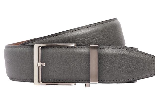 Pebble Grey Belt, 40mm Dress Strap