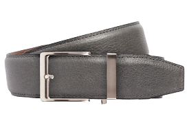 Pebble Grey Belt, 40mm Dress Strap