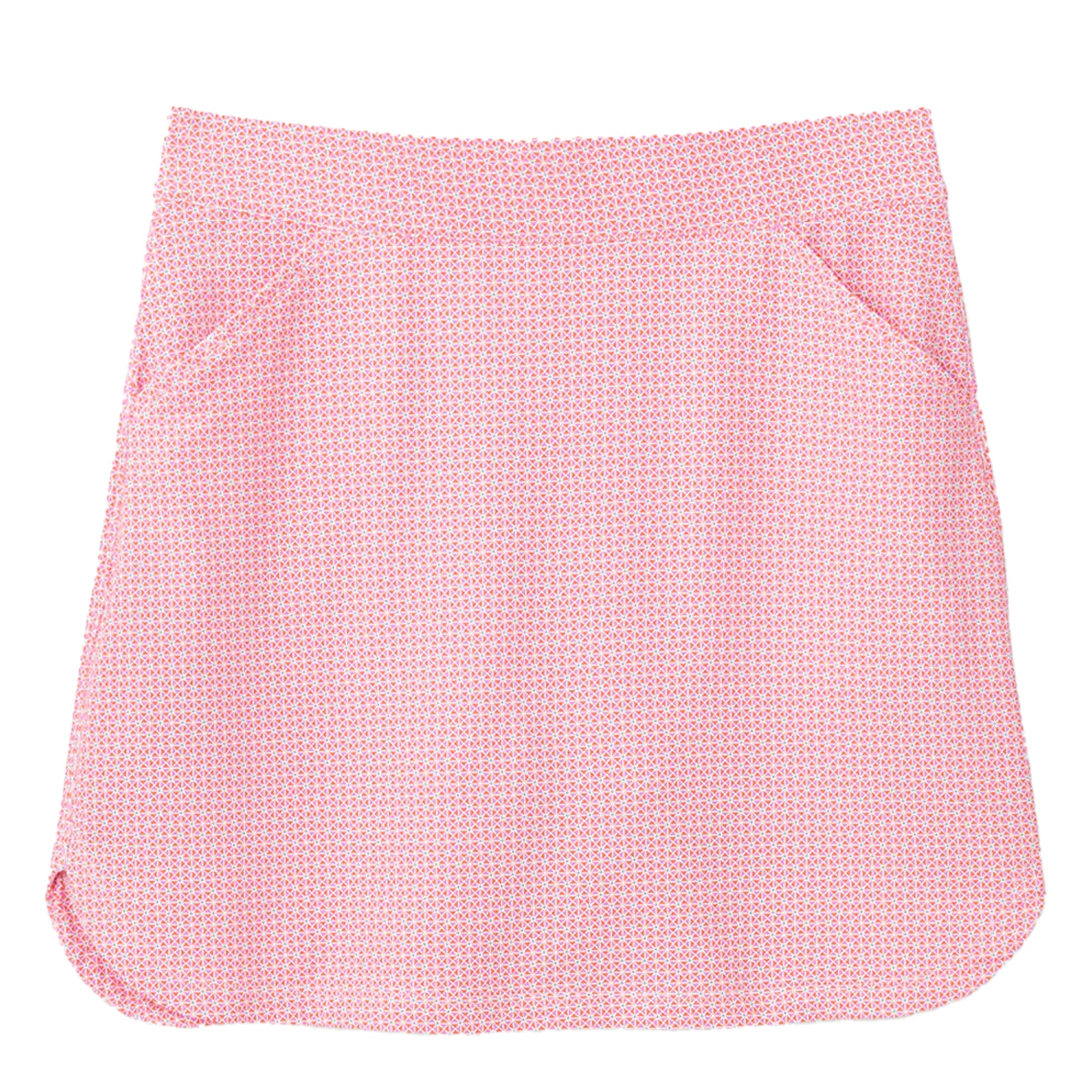 Peter Millar Alice Geometric Petal Hem Skort Size 18.