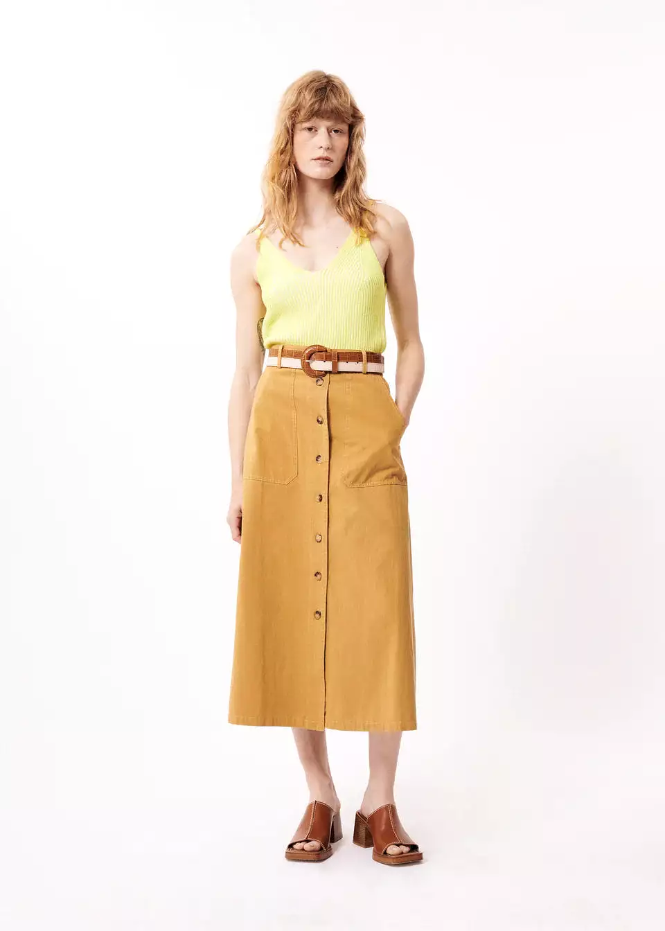 Pinar Beige Skirt