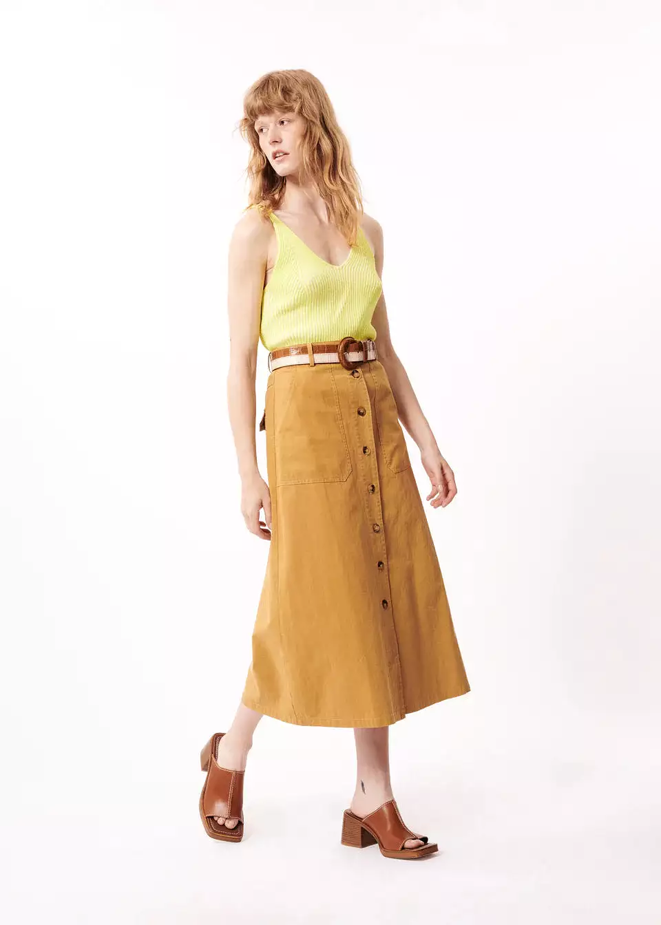 Pinar Beige Skirt