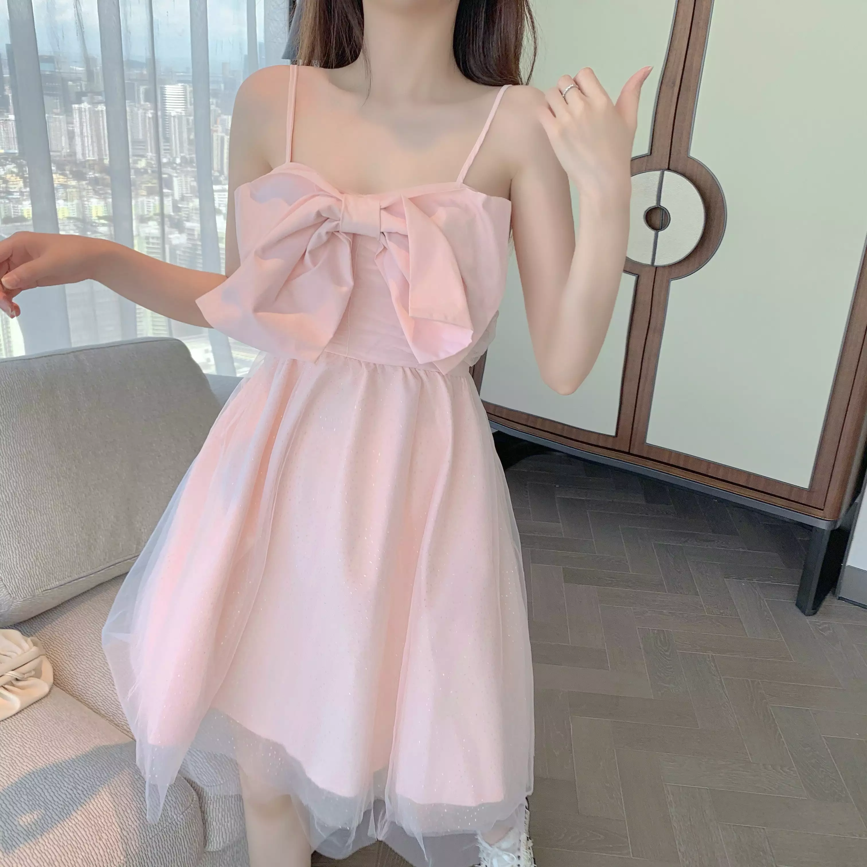 Pink Bow Dress AD12661