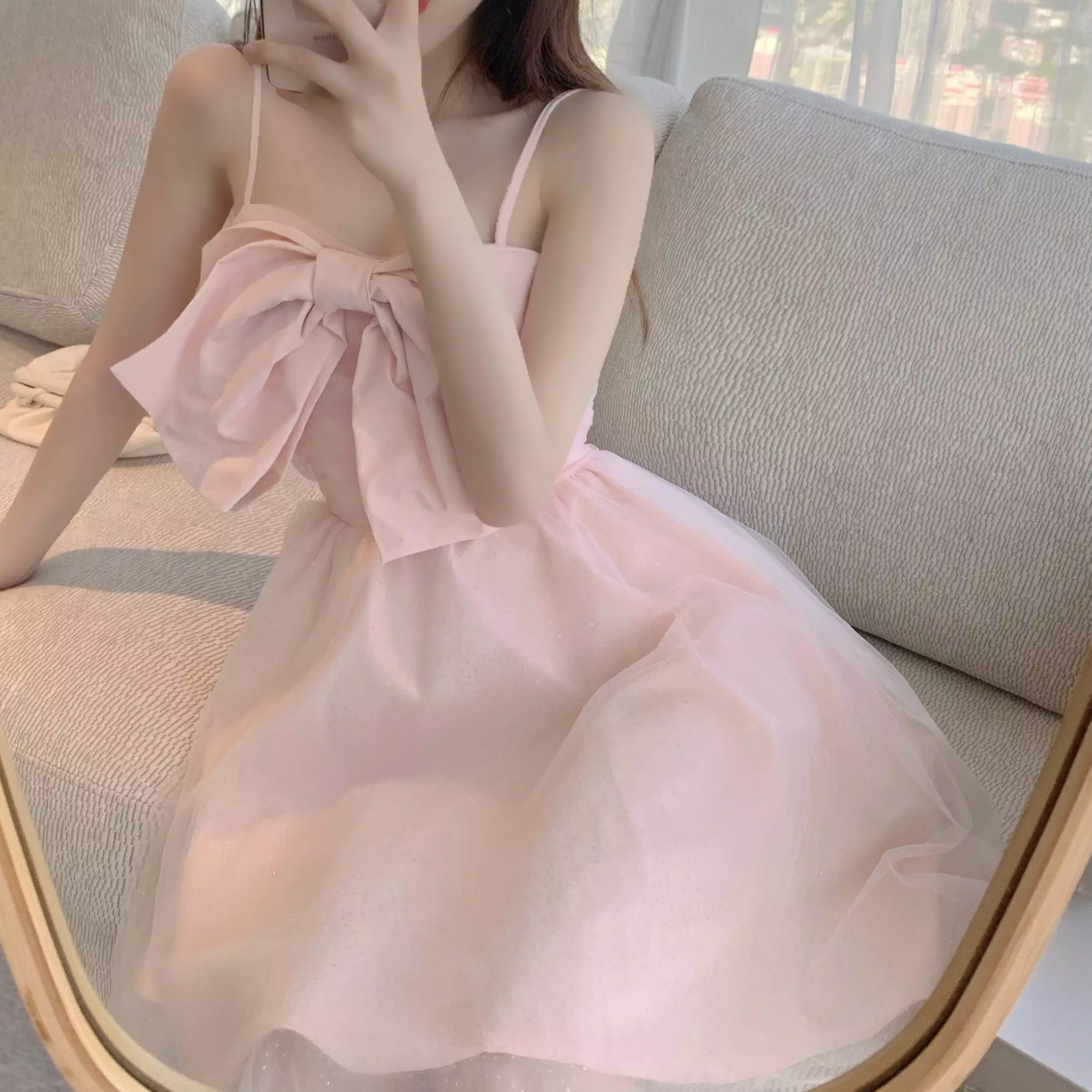 Pink Bow Dress AD12661