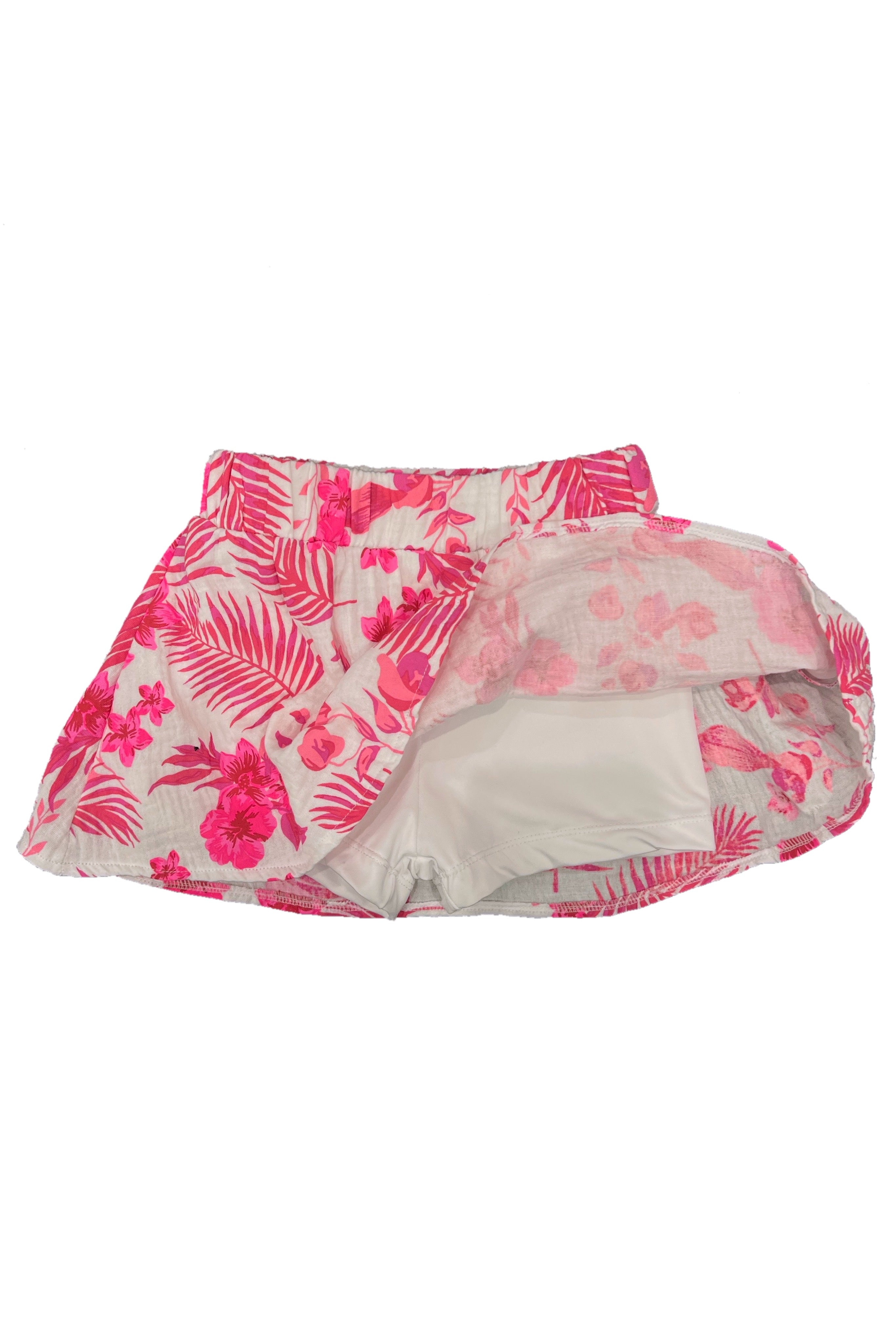 Pink Hawaiian Gauze Skort - Shop now