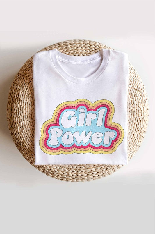 Plus Size Girl Power Graphic T-Shirt