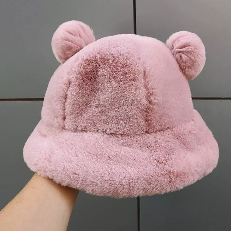 Plush Teddy Bear Ear Hat - AD12615