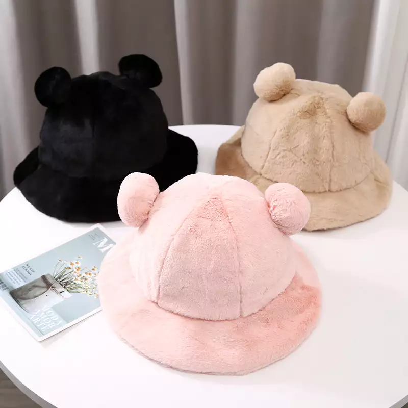 Plush Teddy Bear Ear Hat - AD12615