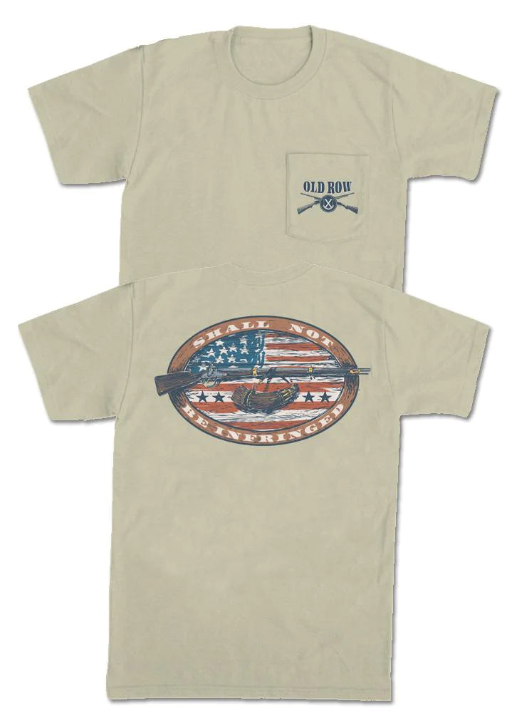 Pocket Tee with Second Amendment Design