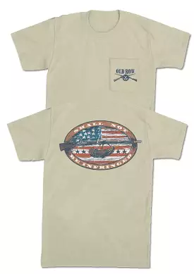 Pocket Tee with Second Amendment Design