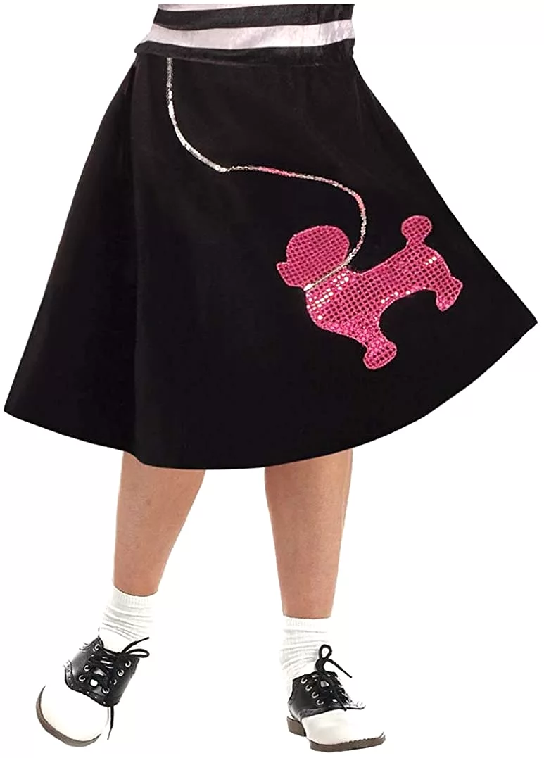 Poodle Skirt Costume Girls Size 8-10