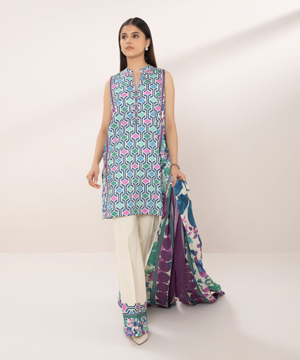 Printed Lawn 2 Piece Suit