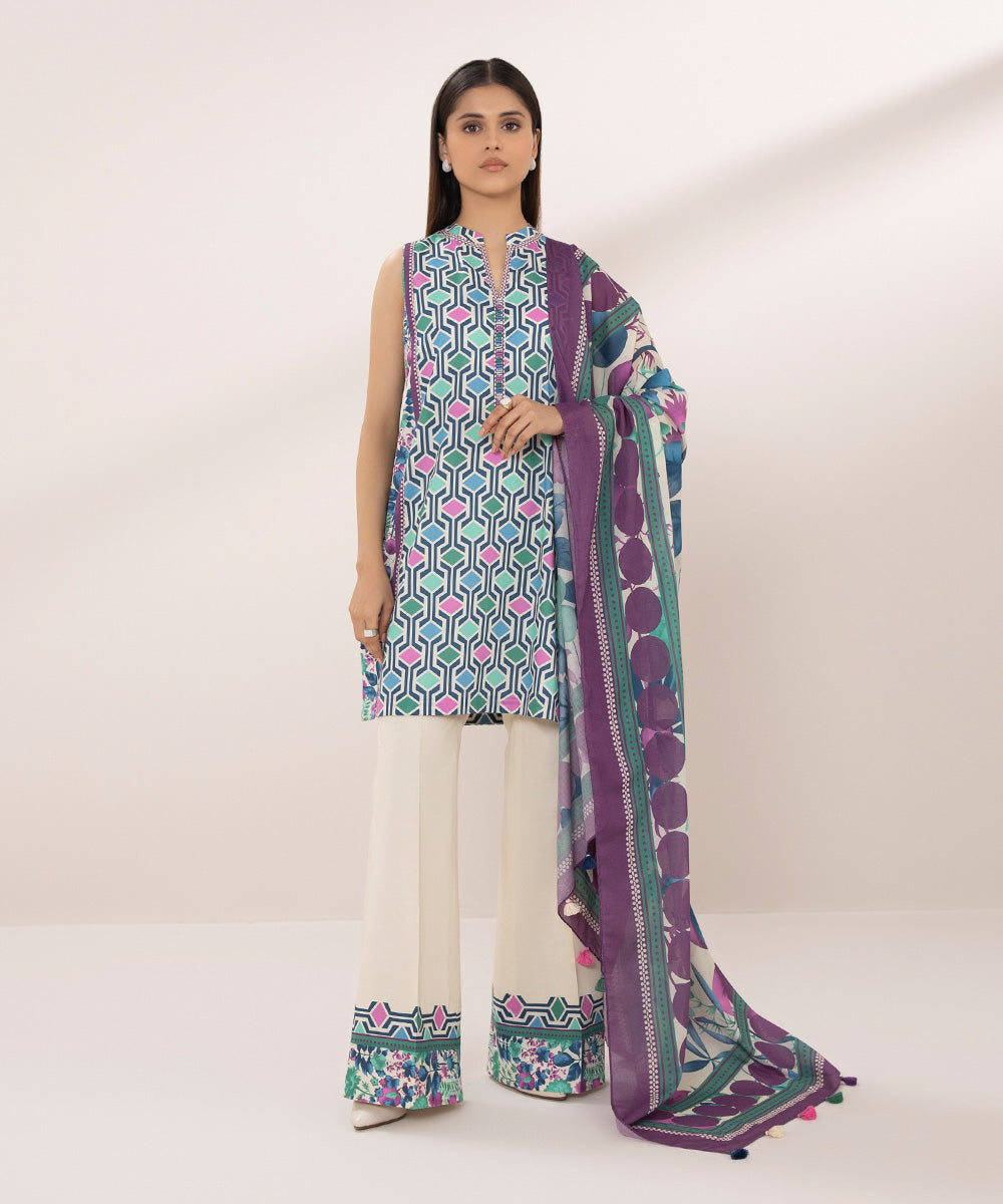 Printed Lawn 2 Piece Suit