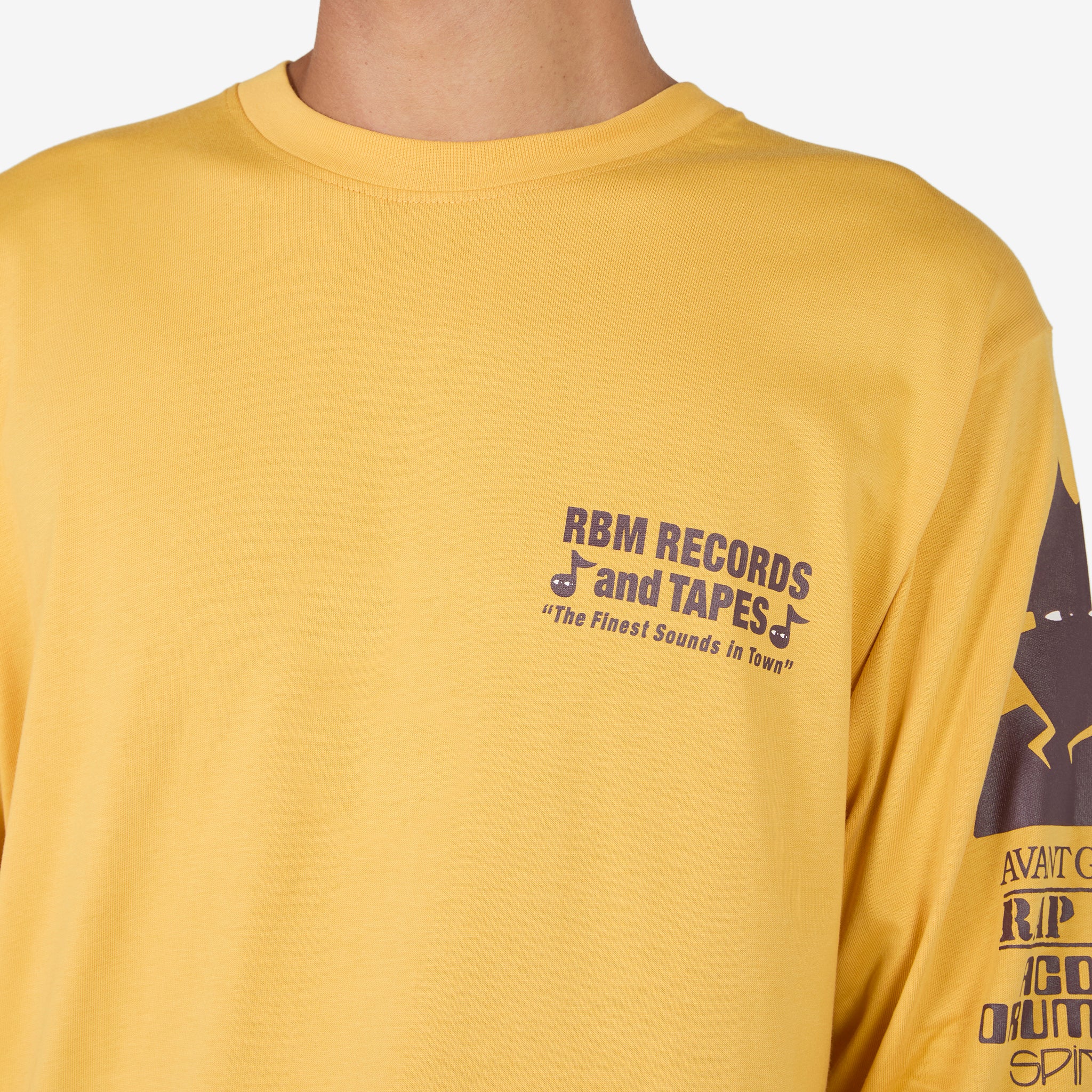 Records Longsleeve T-Shirt Mustard