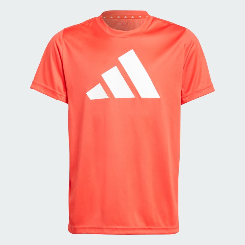 Red Adidas Junior TR Logo Tee