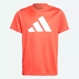 Red Adidas Junior TR Logo Tee