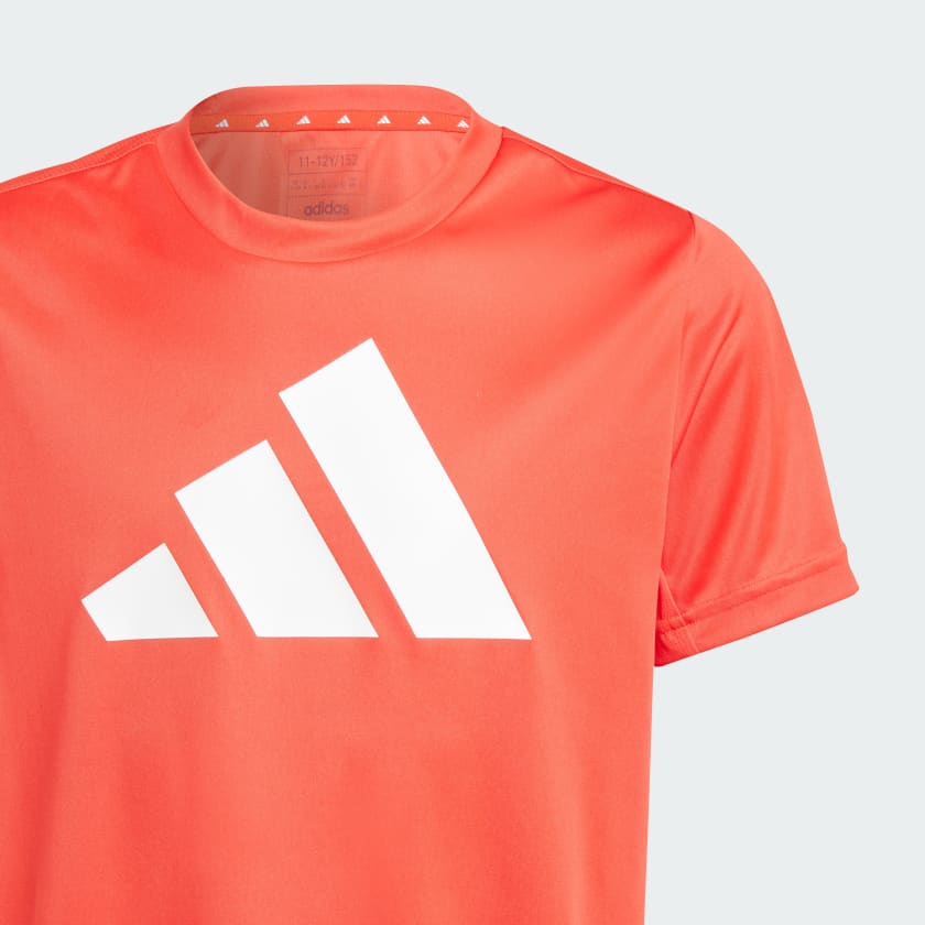 Red Adidas Junior TR Logo Tee