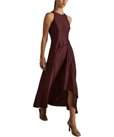 Reiss Petite Drape Occasion Dress