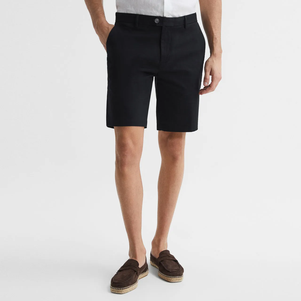 Black Wicket Chino Shorts by REISS