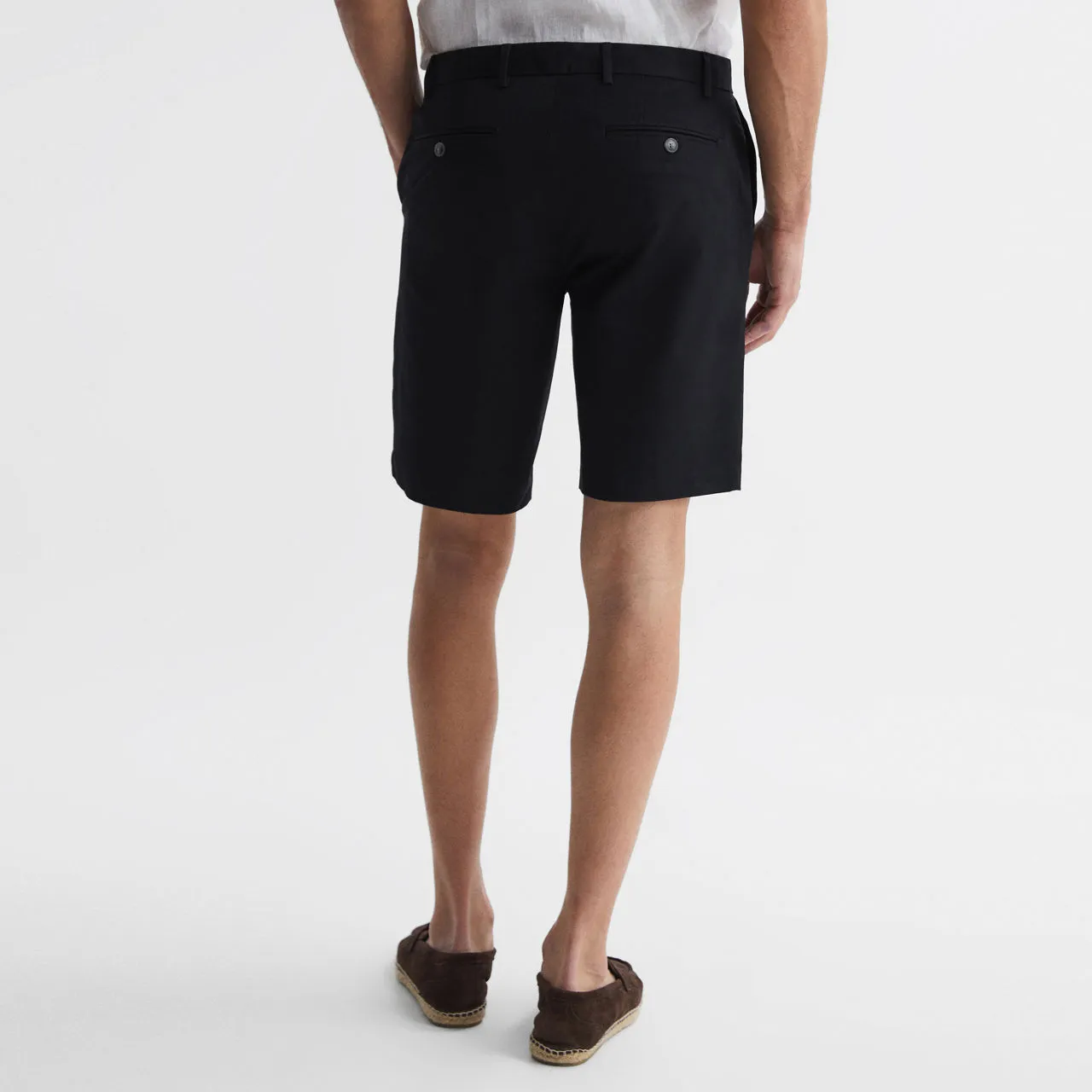 Black Wicket Chino Shorts by REISS