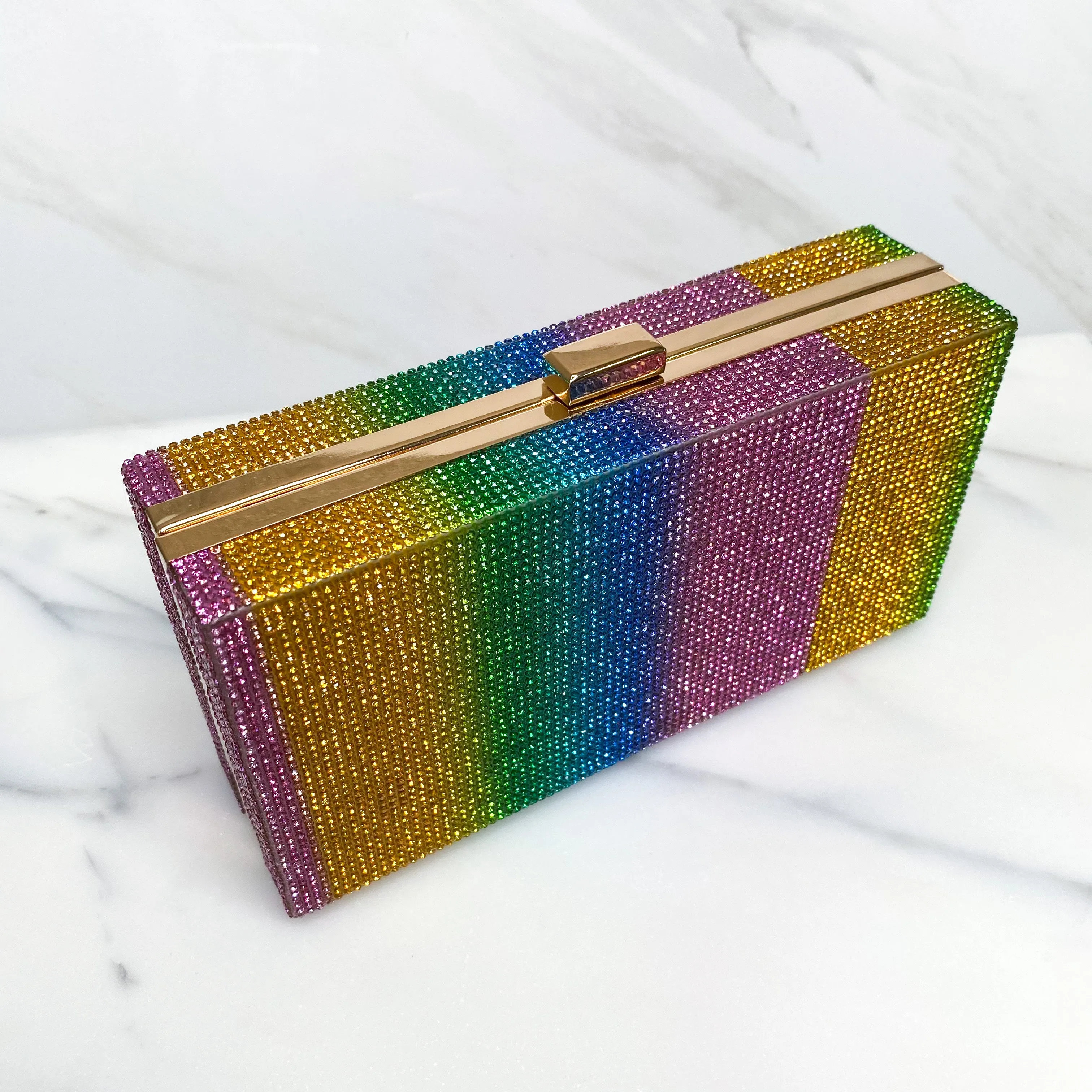 Rylee Rainbow Rhinestone Purse