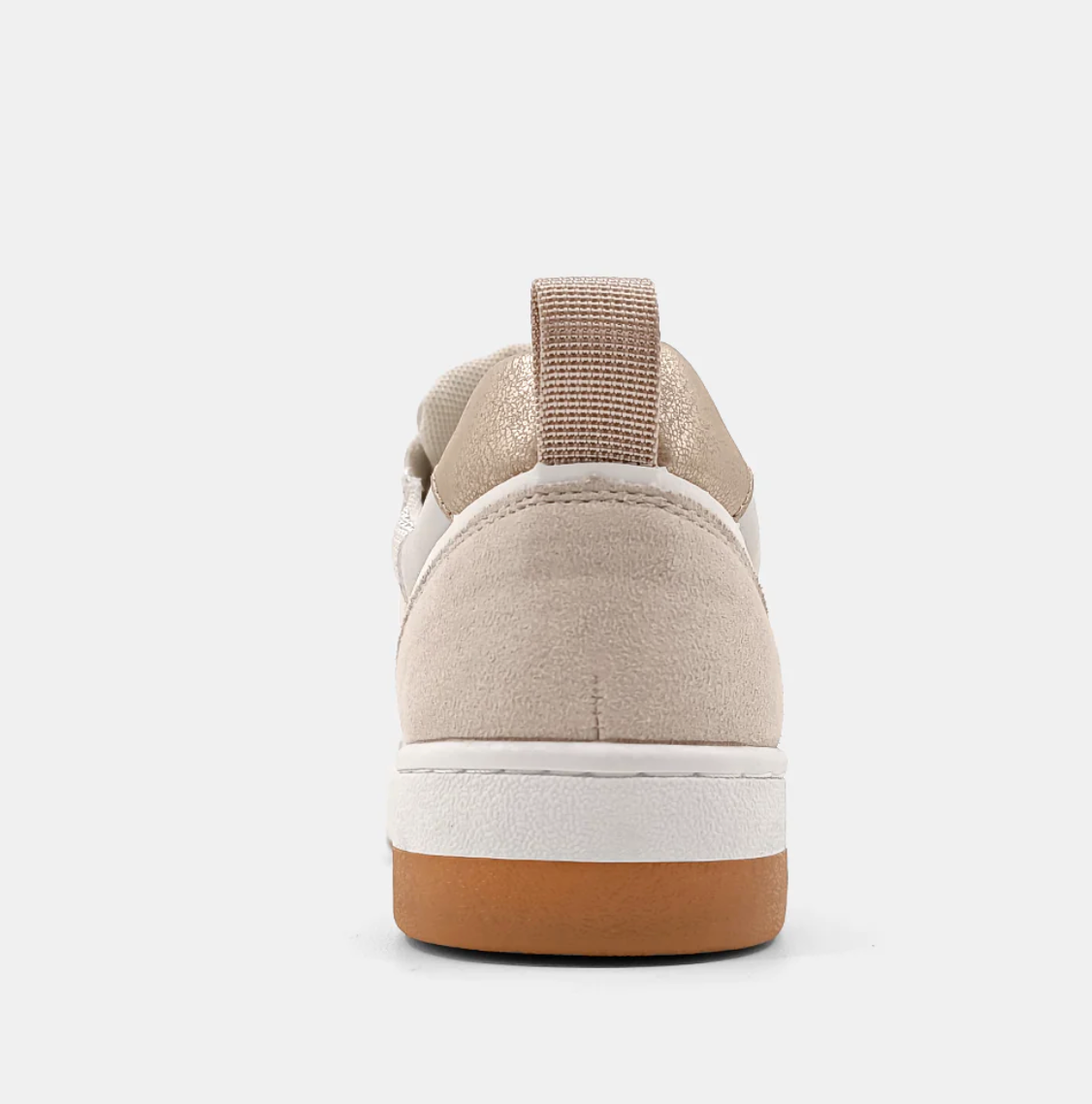 SHU SHOP Distressed Taupe Suede Romi Sneaker