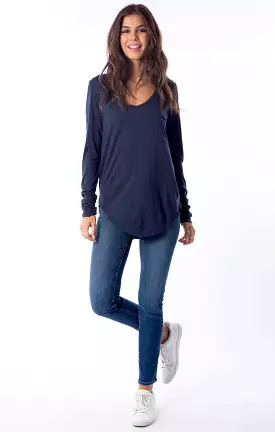 Sol Angeles Long Sleeve Indigo Torque Tee