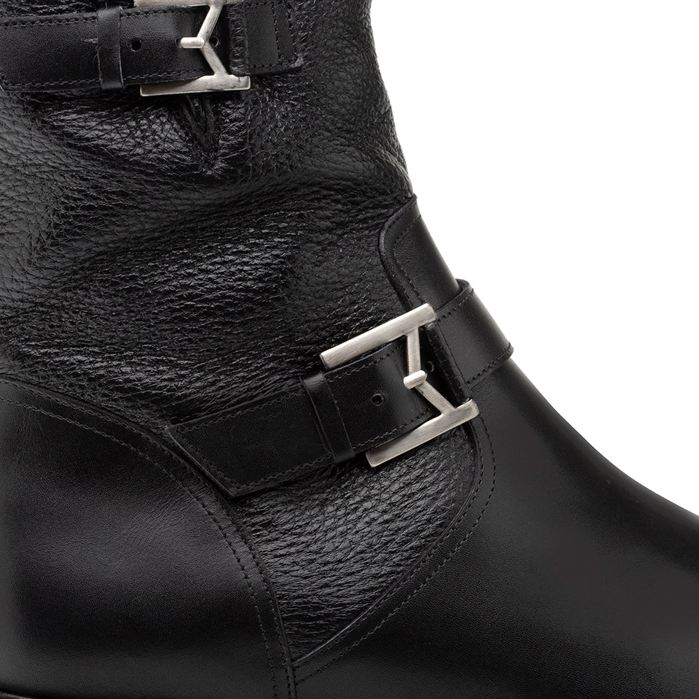 Stylish Deer/Calf Motorcycle Boot