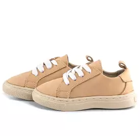 Tan Nubuck Low Top Sneakers