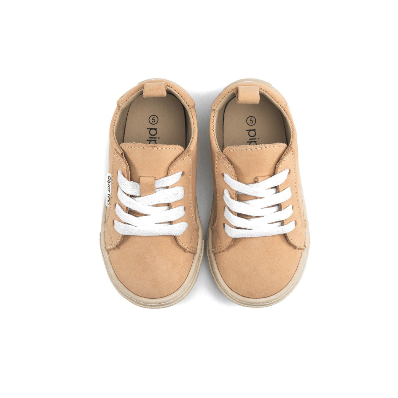 Tan Nubuck Low Top Sneakers