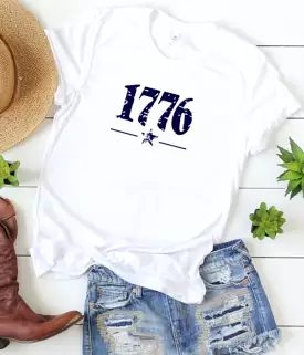 Two-Color 1776 Patriotic Tee: Boost Your Online Visibility now!