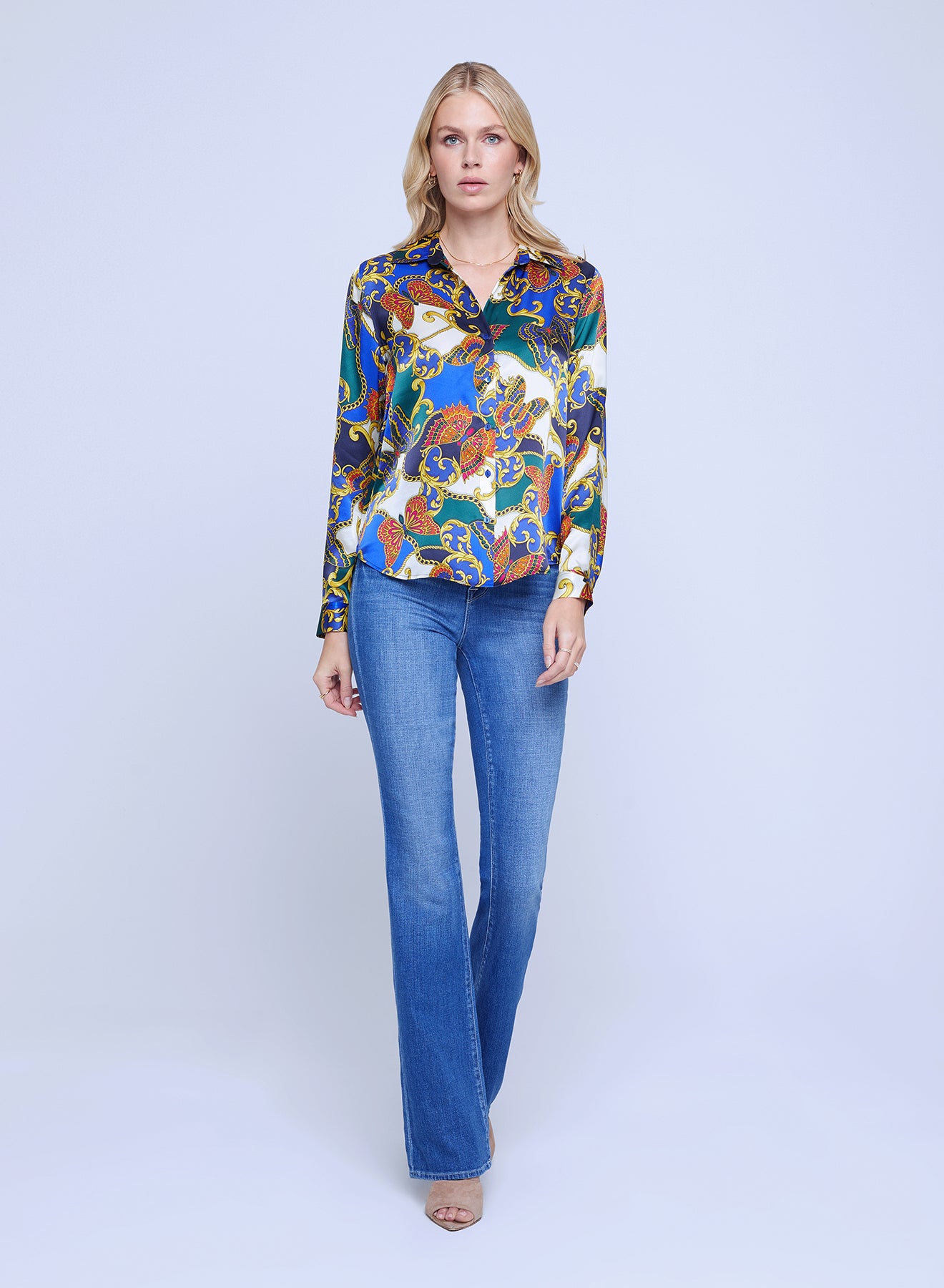 Tyler Shirt - Multi Butterfly Chain | L'Agence