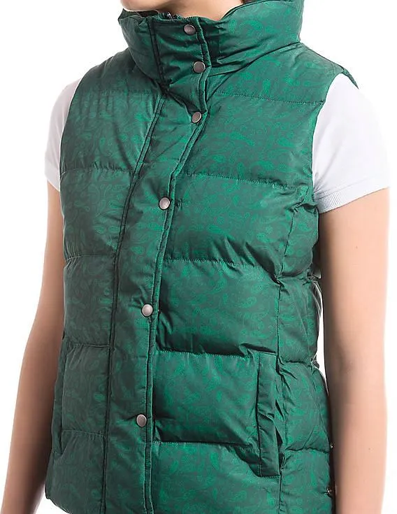 Paisley Print Women's Puffer Vest - U.S. Polo Assn.