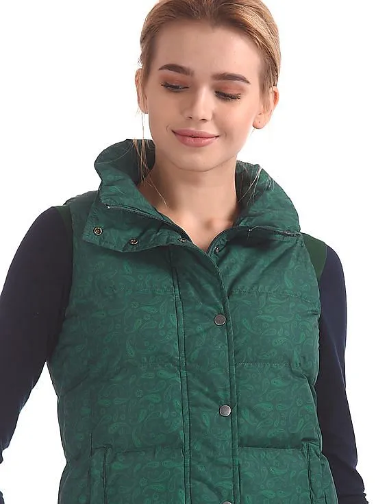 Paisley Print Women's Puffer Vest - U.S. Polo Assn.