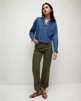 Veronica Beard - Avola Chambray Shirt - Cornflower