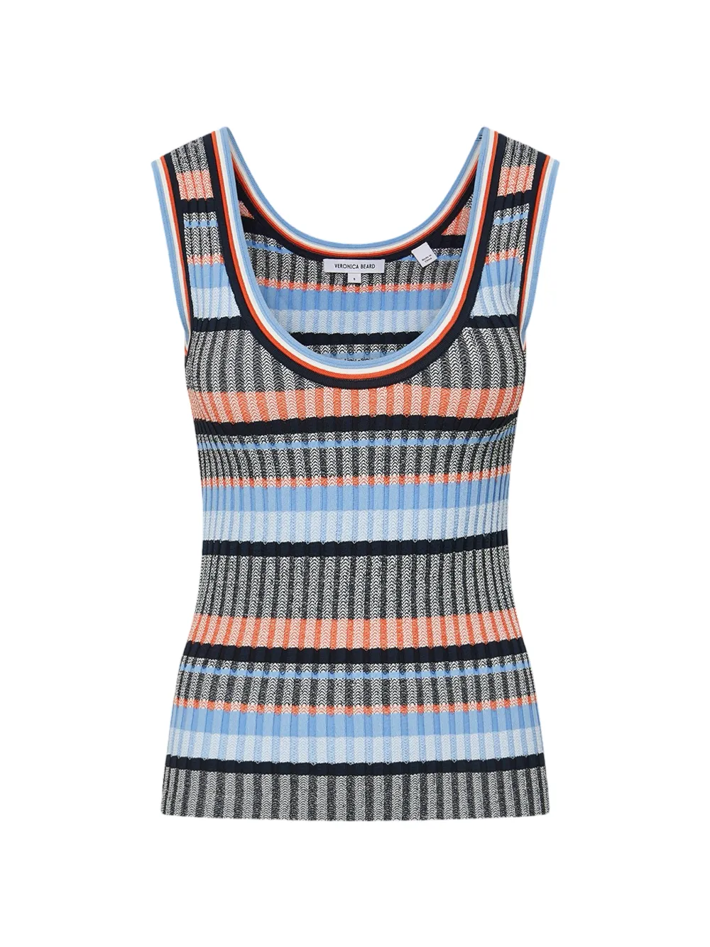 Veronica Beard Blue Multi Sandra Tank