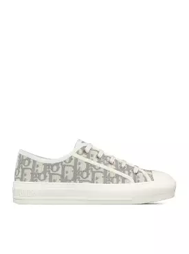 WALK`N`DIOR Cotton Sneaker with Oblique Embroidery