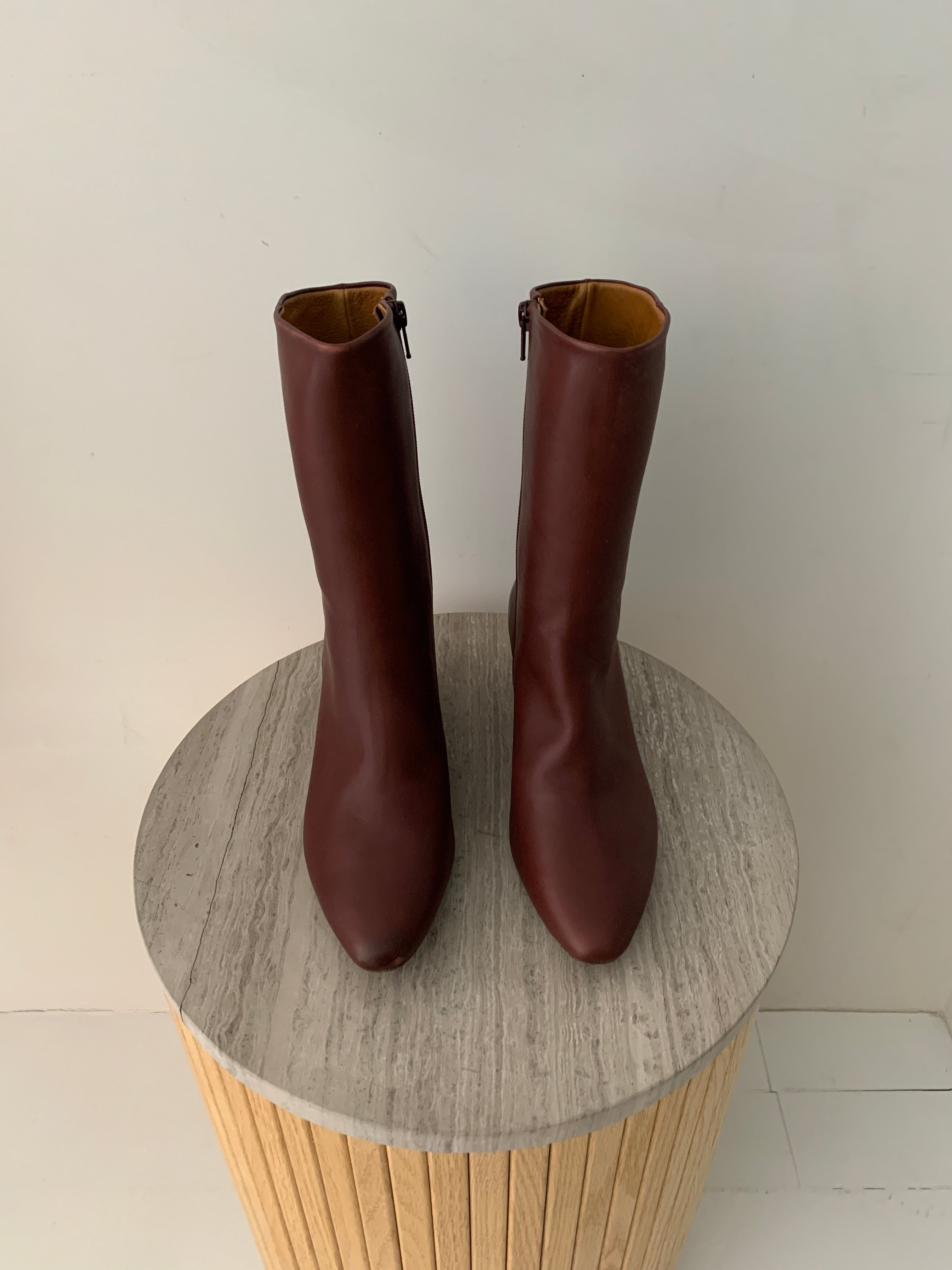 Warehouse Clearance - Merlot Leather Wakame Boots Sale