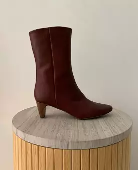 Warehouse Clearance - Merlot Leather Wakame Boots Sale