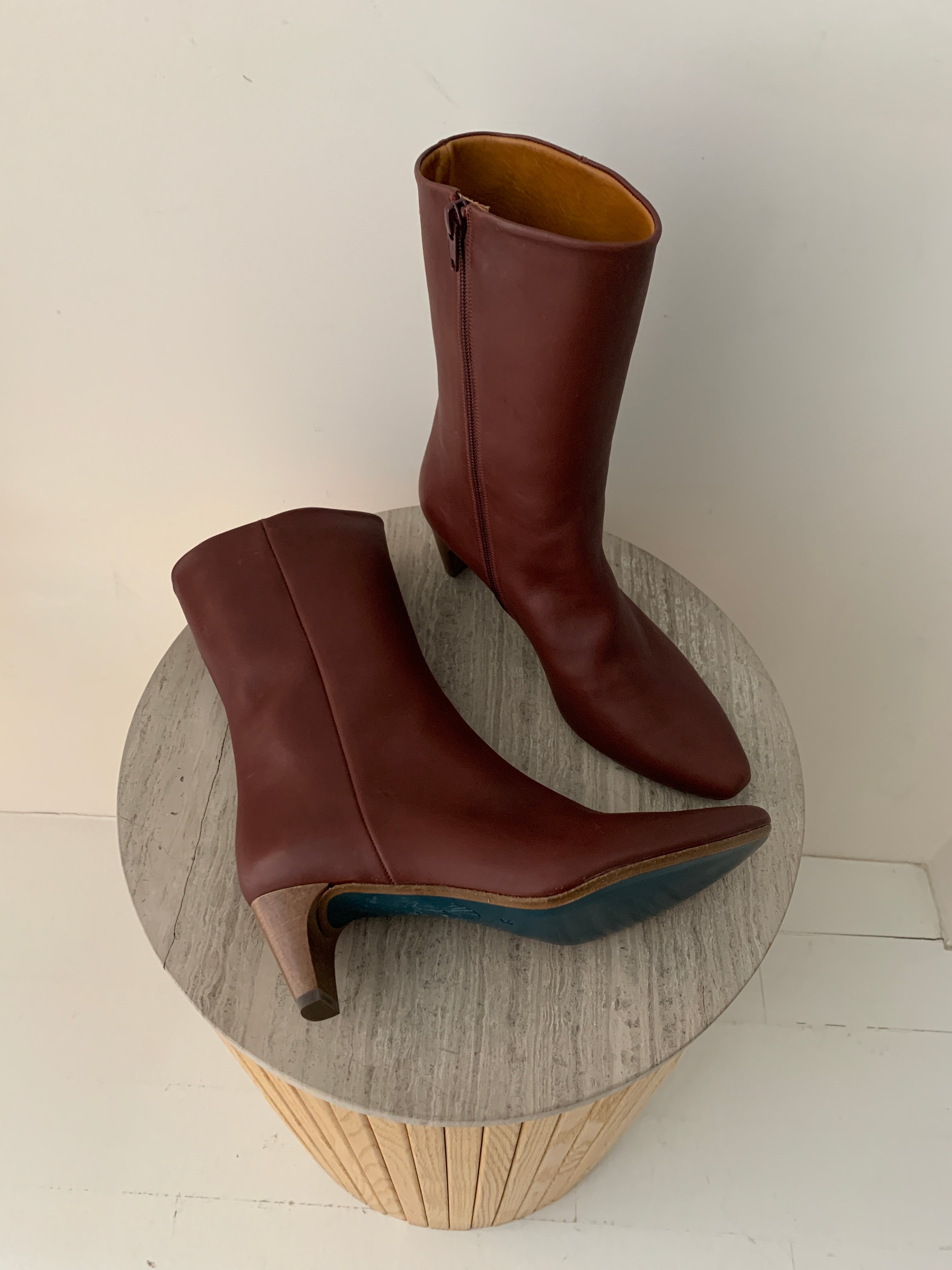 Warehouse Clearance - Merlot Leather Wakame Boots Sale