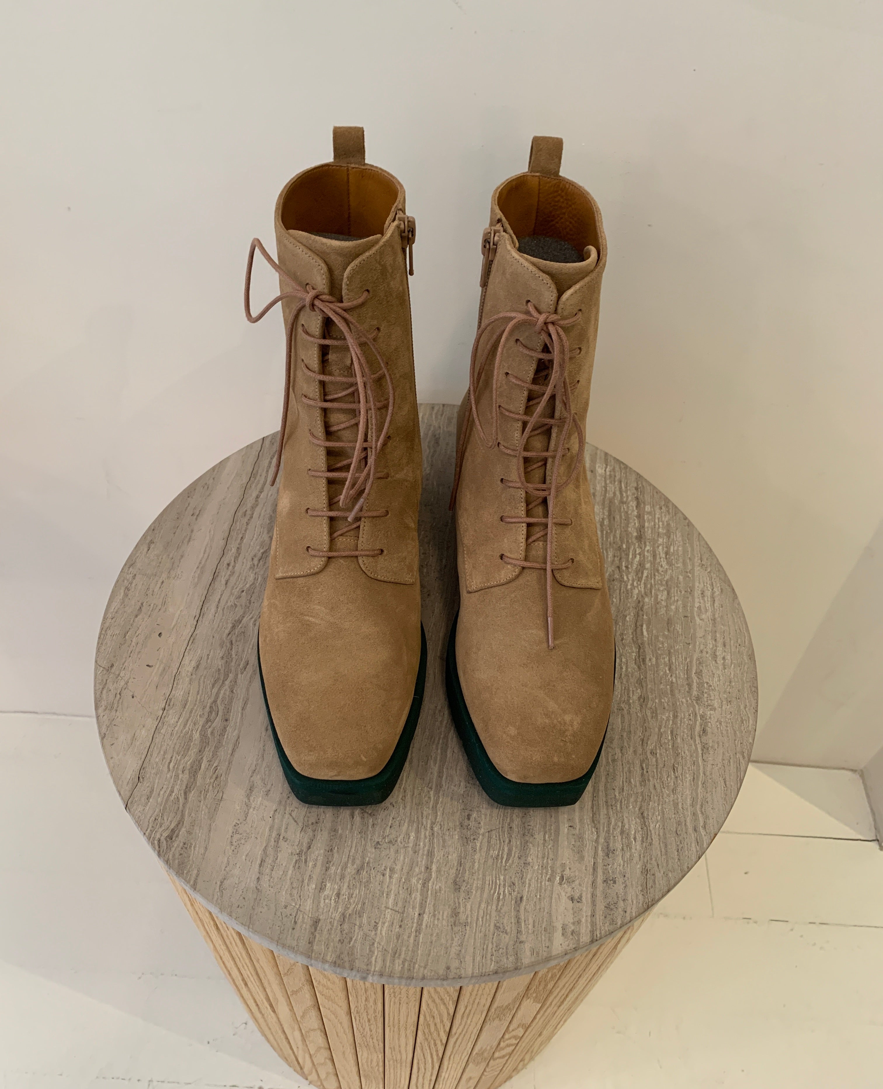 Warehouse Sale - Tobacco Suede Chancey Boots