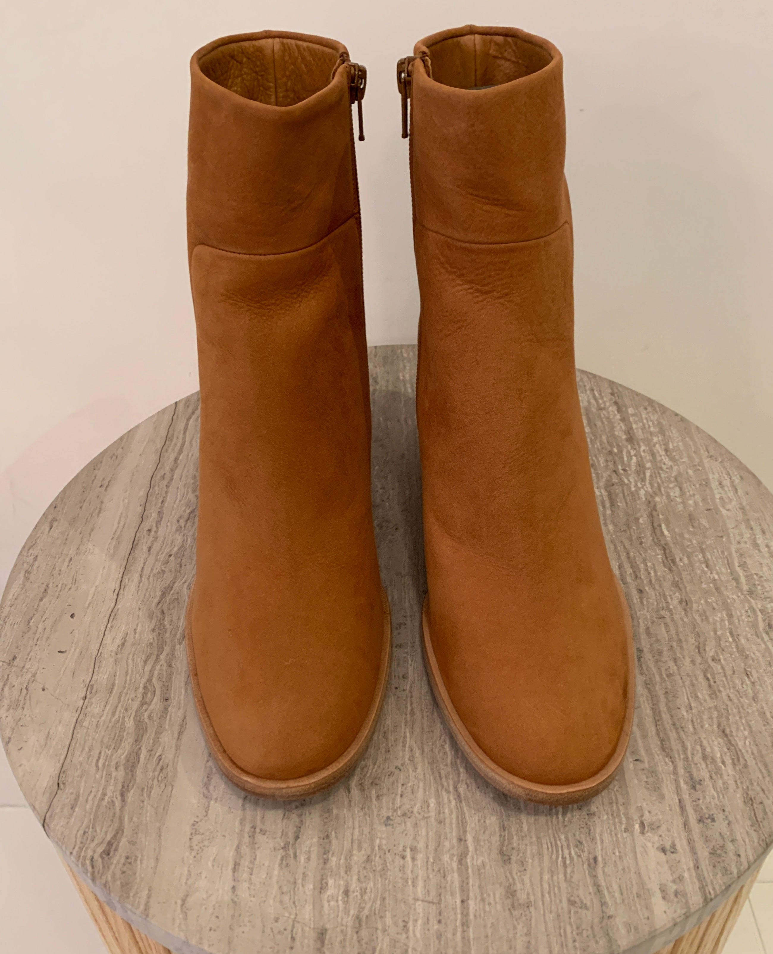 Warehouse Sale - Women's Cognac Nubuck Babe Boots