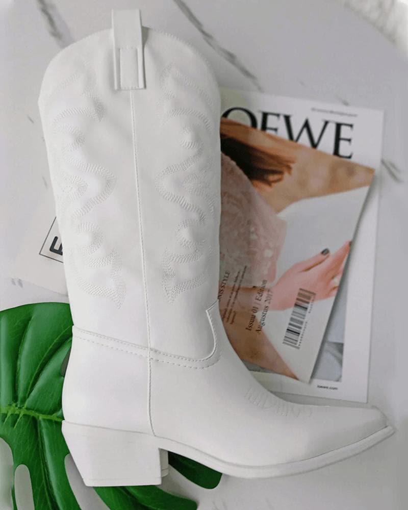 Web celebrity style Solid Color Zipper Boots - Google SEO friendly result: Trendy Solid Color Zipper Boots - Online Fame Style