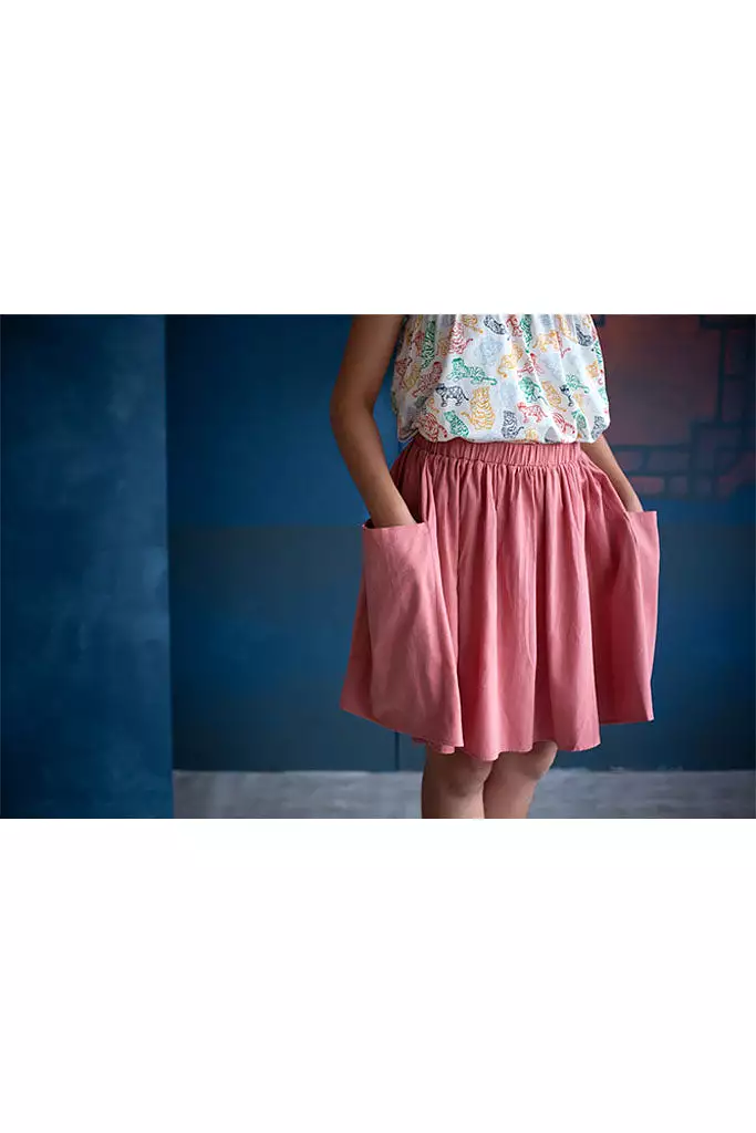 Wendy Flare Skirt - Rose Red | Buy Now