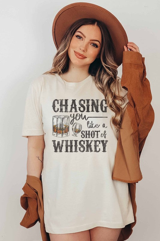 Whiskey themed plus size graphic tee - shop now