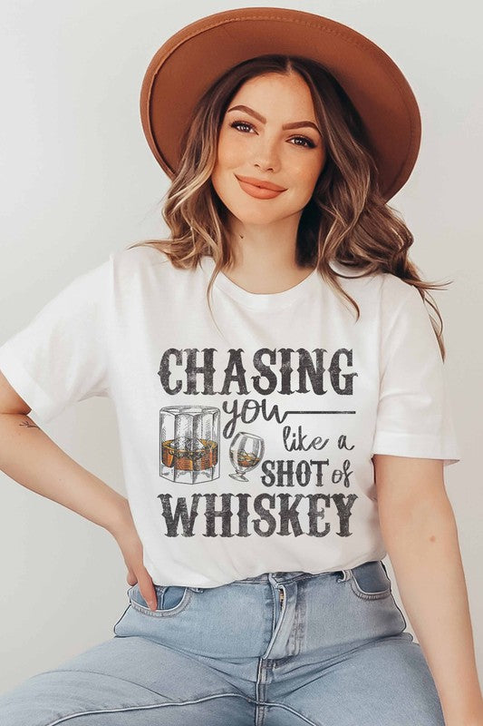 Whiskey themed plus size graphic tee - shop now