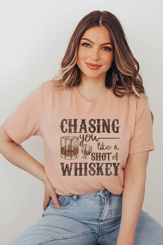 Whiskey themed plus size graphic tee - shop now