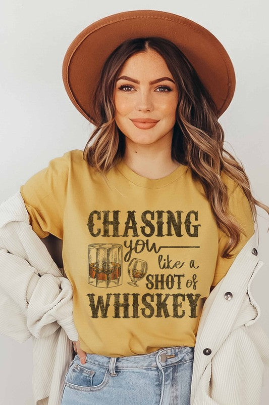 Whiskey themed plus size graphic tee - shop now