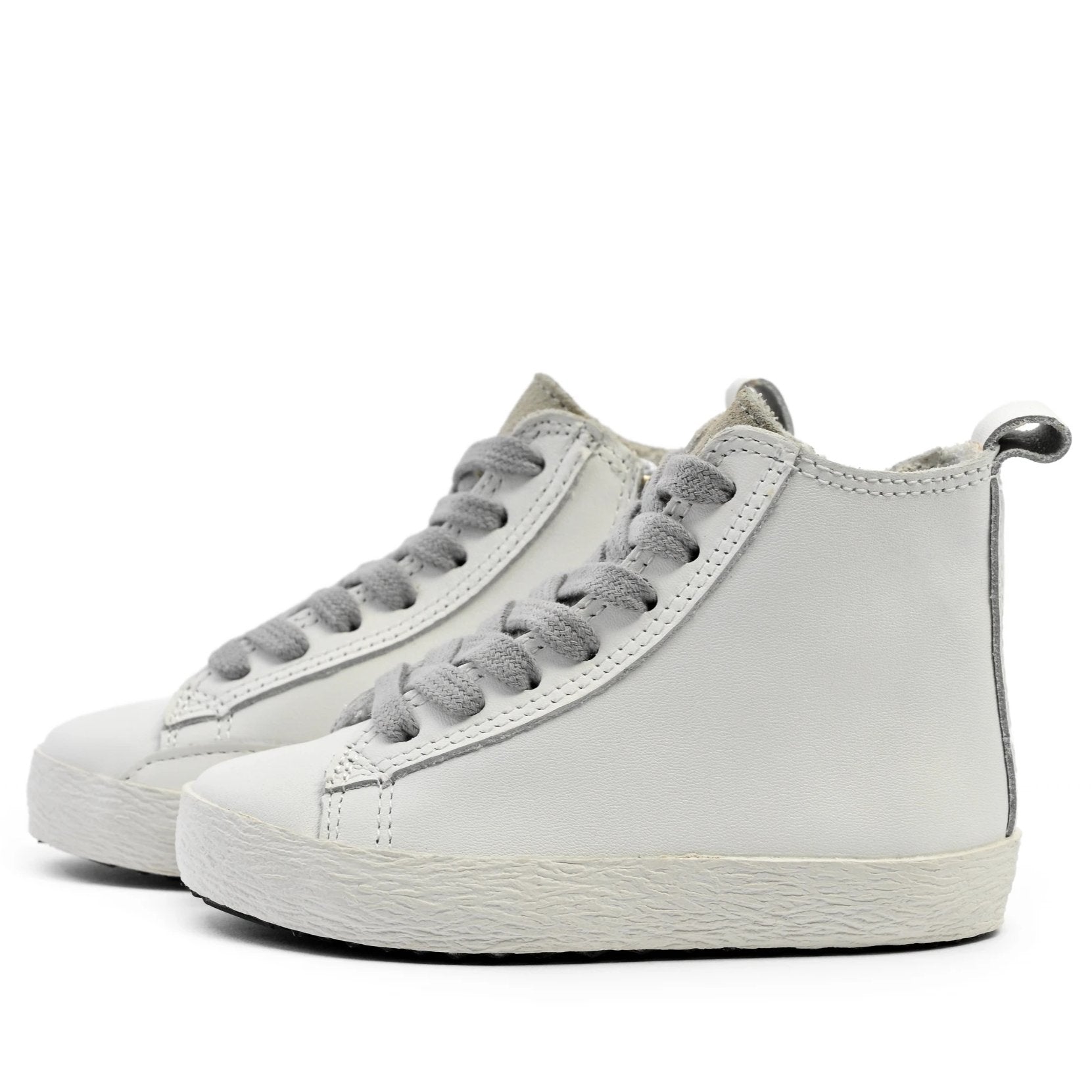 White high top sneakers