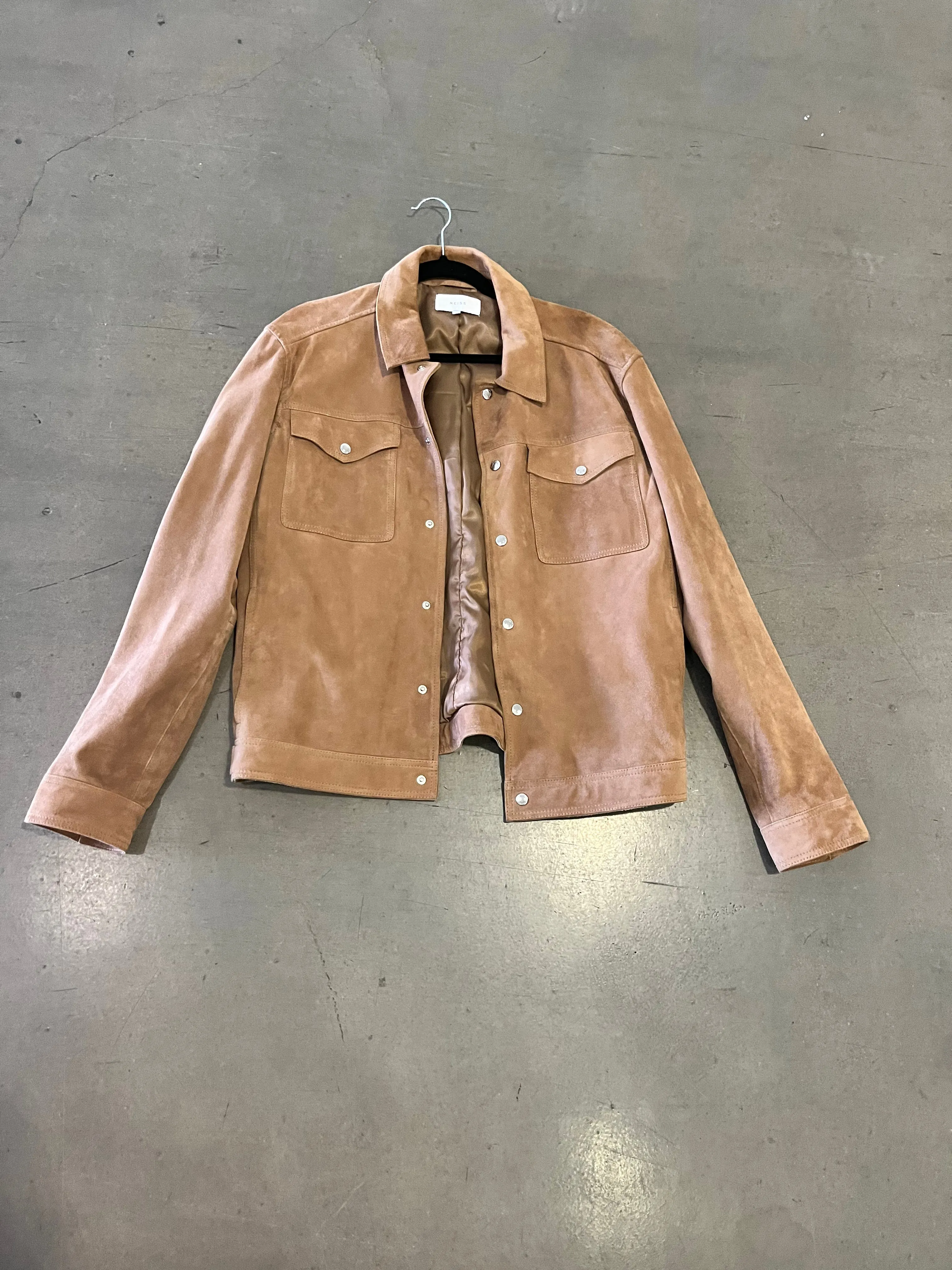 Gang Members Real Suede REISS Tan Jacket